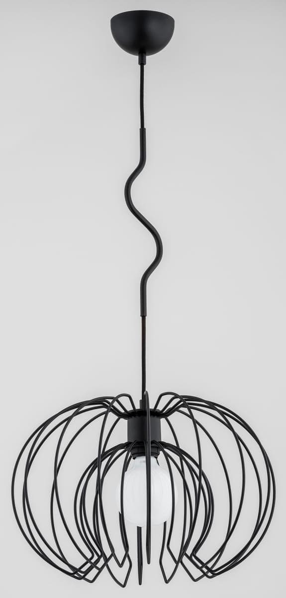 Lustra Pendul Alfa Kiwi Neagra 1xE27
