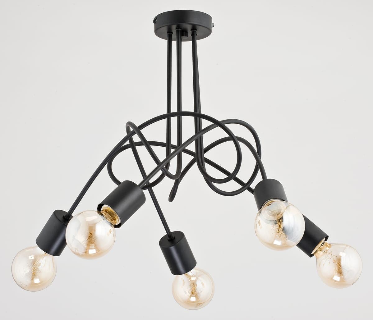 Lustra Alfa Tango Neagra 5xE27