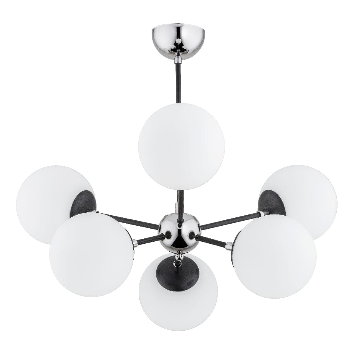 Lustra Alfa Sandy Chrome 6xE14