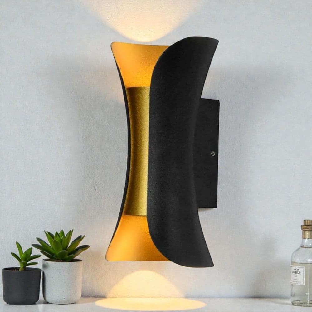 Aplica LED Perete Maia 2*3w 280lm 3000k  Negru 150*70*60mm