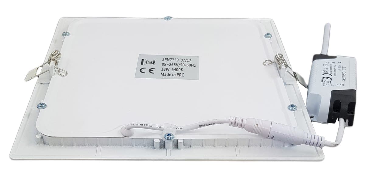 Spot Led Slim Patrat 225x225mm, 18W=150W, 4100K, lumina neutra