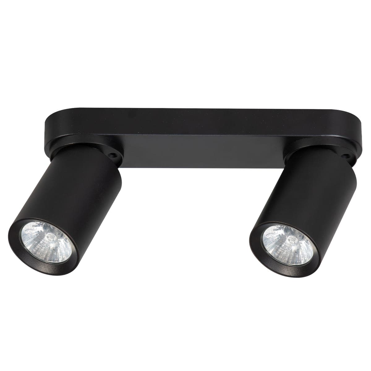 Aplica Cu Spoturi Alfa Flex Neagra 2xGU10
