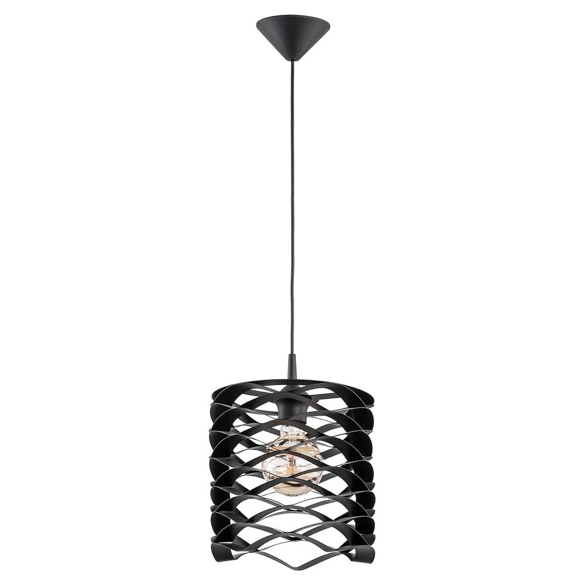 Lustra Pendul Alfa Spike Neagra 1xE27