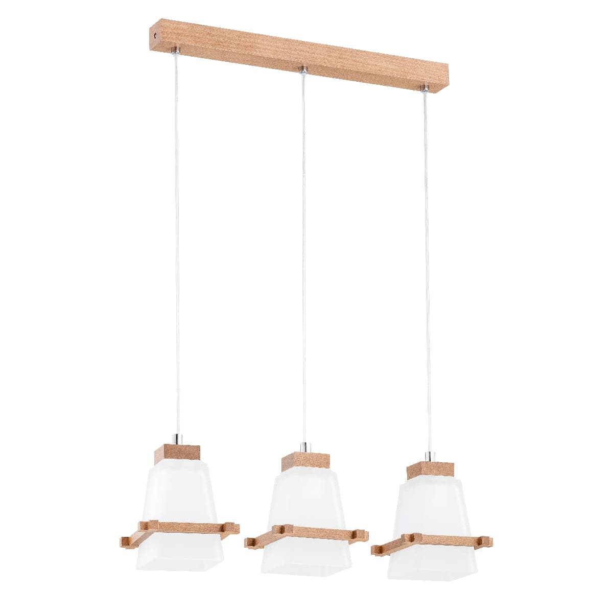 Lustra Pendul Alfa Valsa Lemn 3xE27
