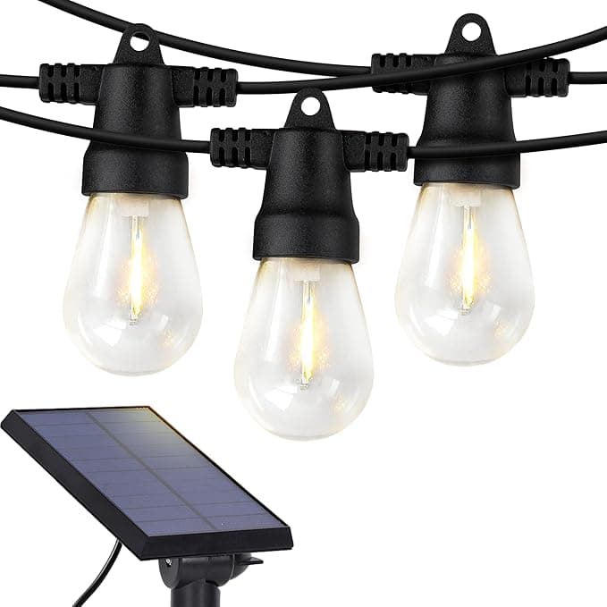 Ghirlanda 6.5m cu 10 becuri lumina calda si panou solar 5V 1.2W