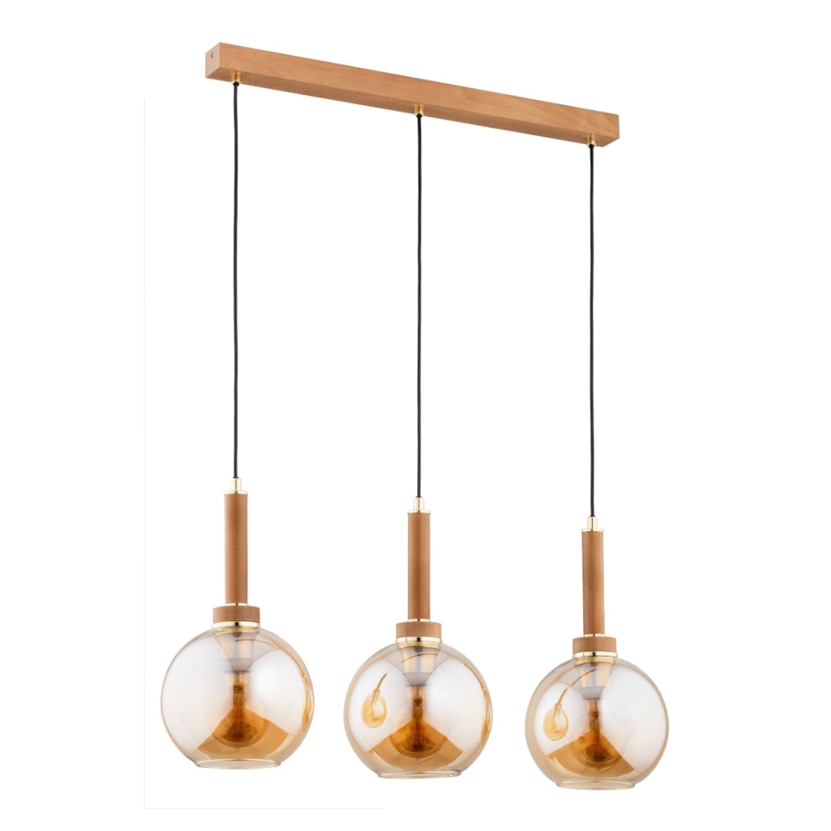 Lustra Pendul Alfa Balerina Lemn 3xE27