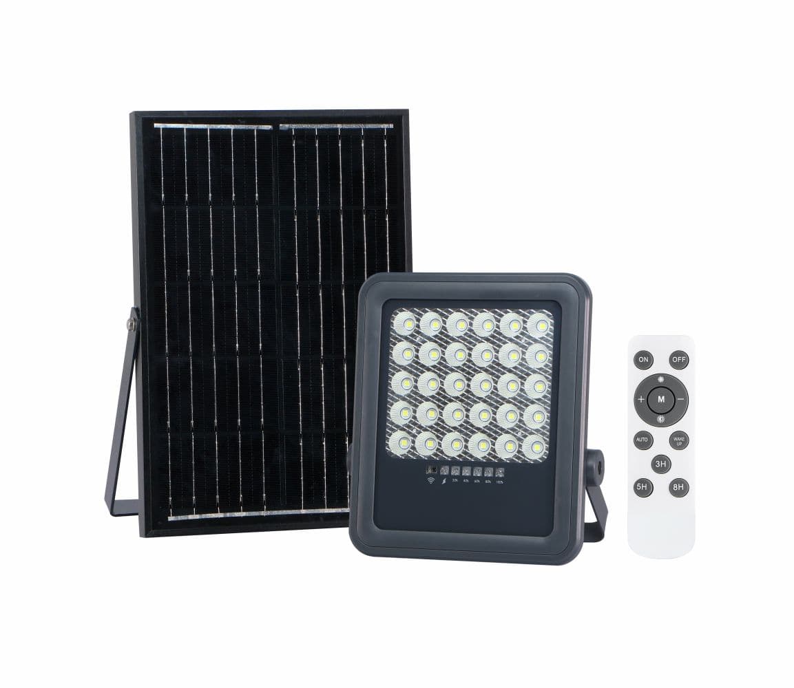 Proiector cu panou solar si telecomanda 5V/10W 100W