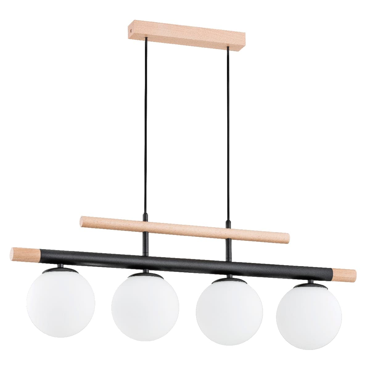 Lustra Pendul Alfa Trendy Lemn 4xE14