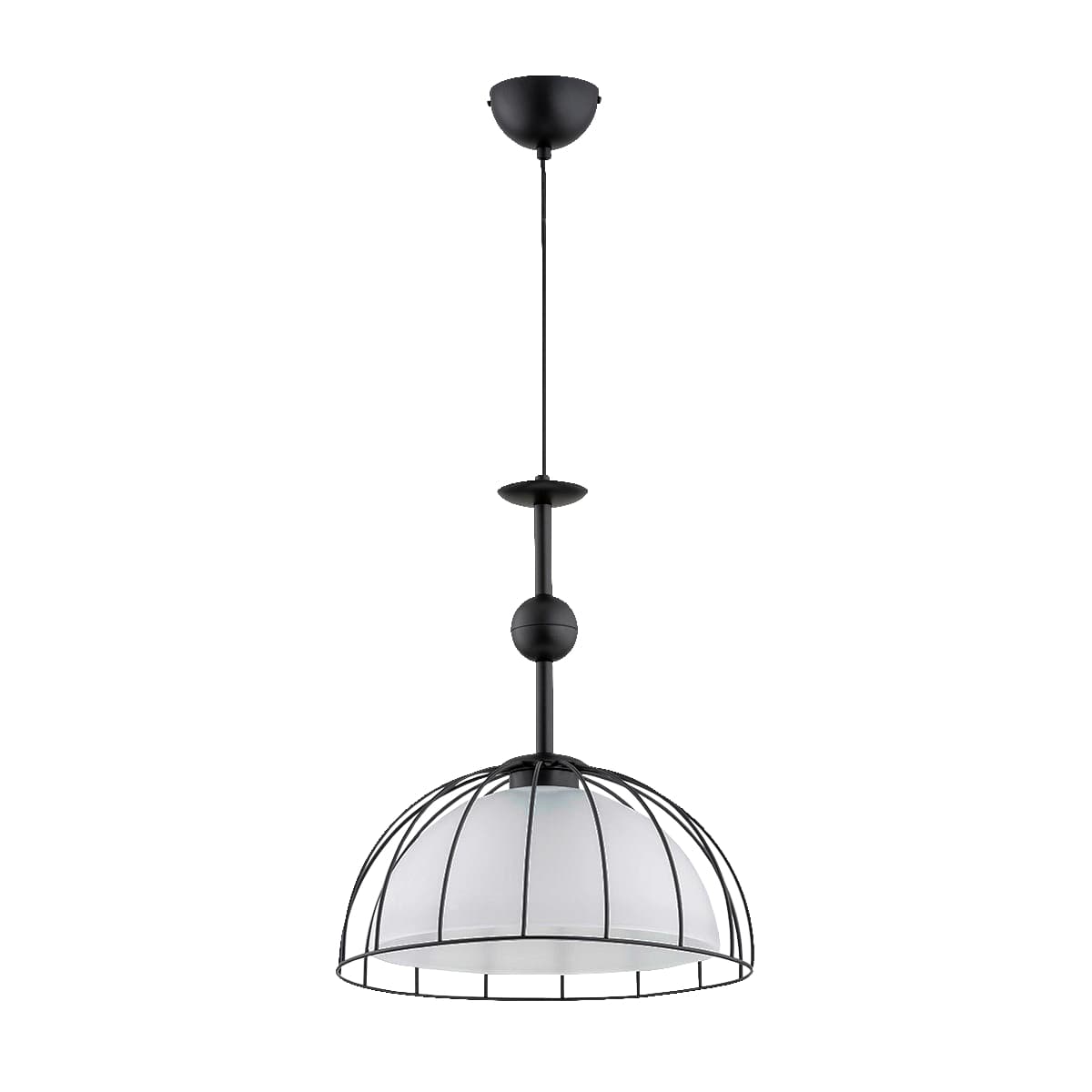 Lustra Pendul Alfa Golla Neagra & Alba 1xE27