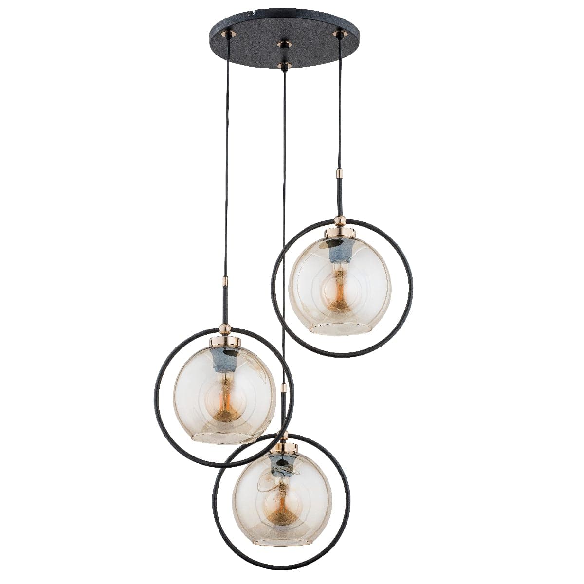 Lustra Pendul Alfa Seldi Neagra 3xE27