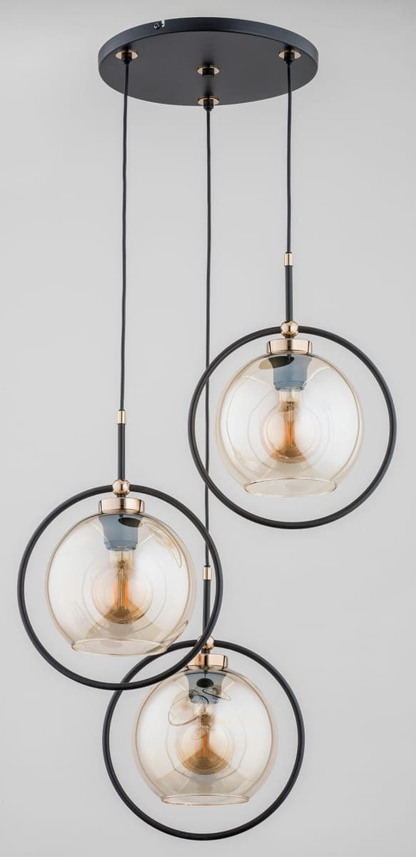 Lustra Pendul Alfa Seldi Neagra 3xE27