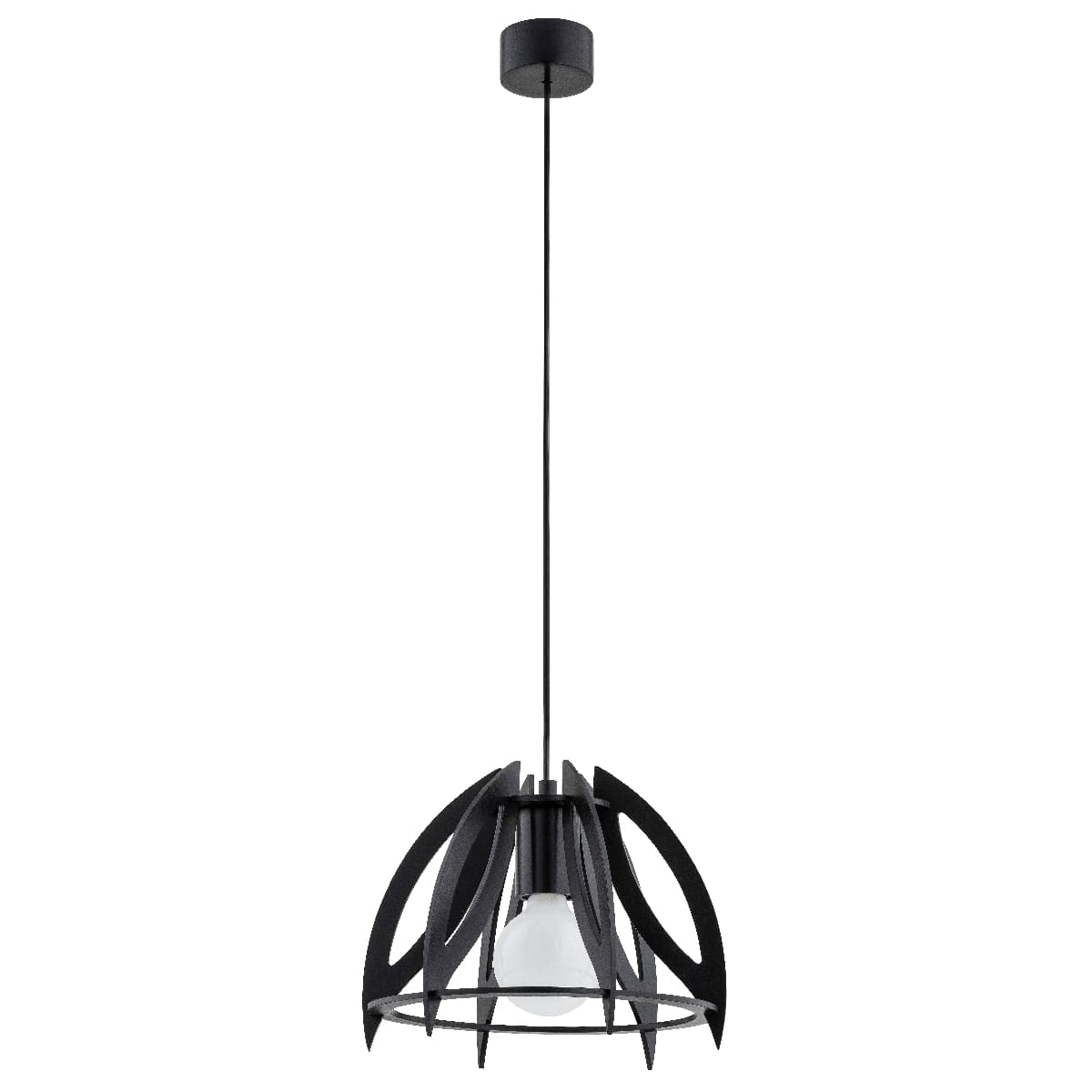 Lustra Pendul Alfa Haga Lemn 1xE27