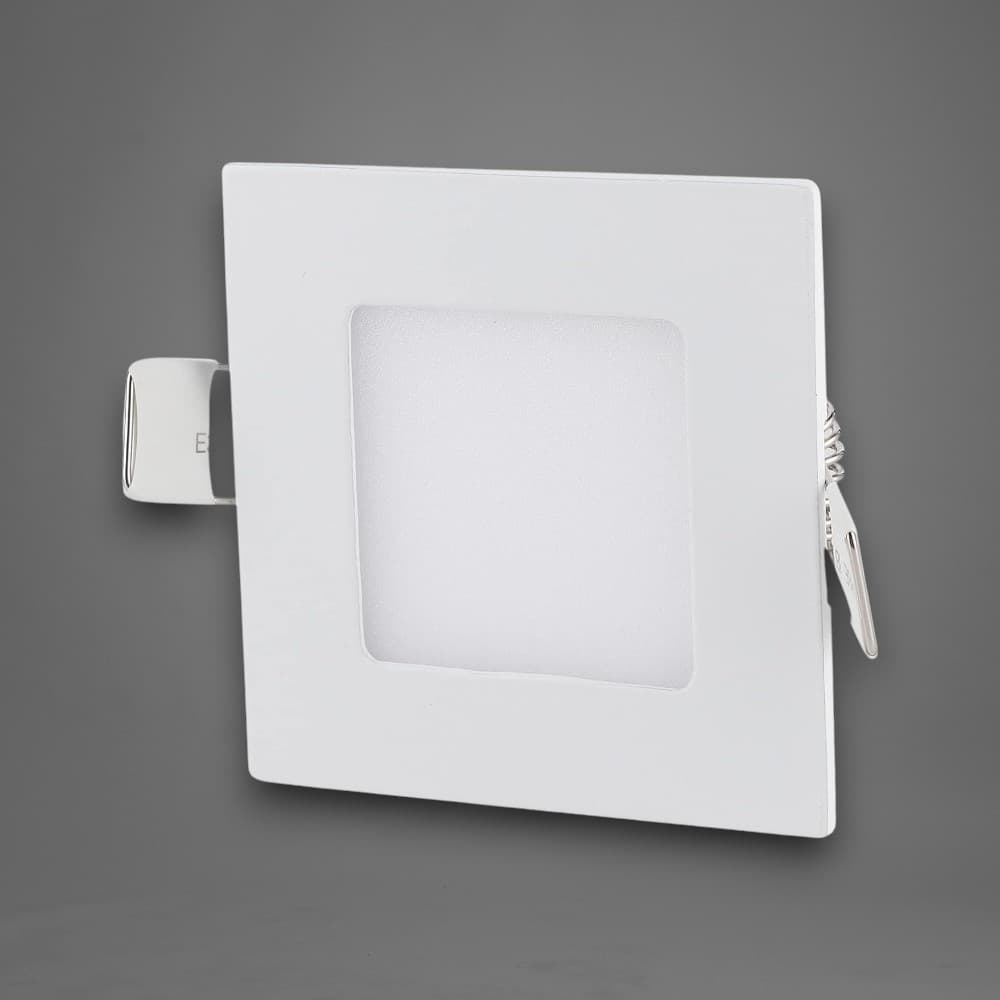 Spot Led Slim incastrat Patrat 120x120mm, 6W=40W, 2700K, lumina calda