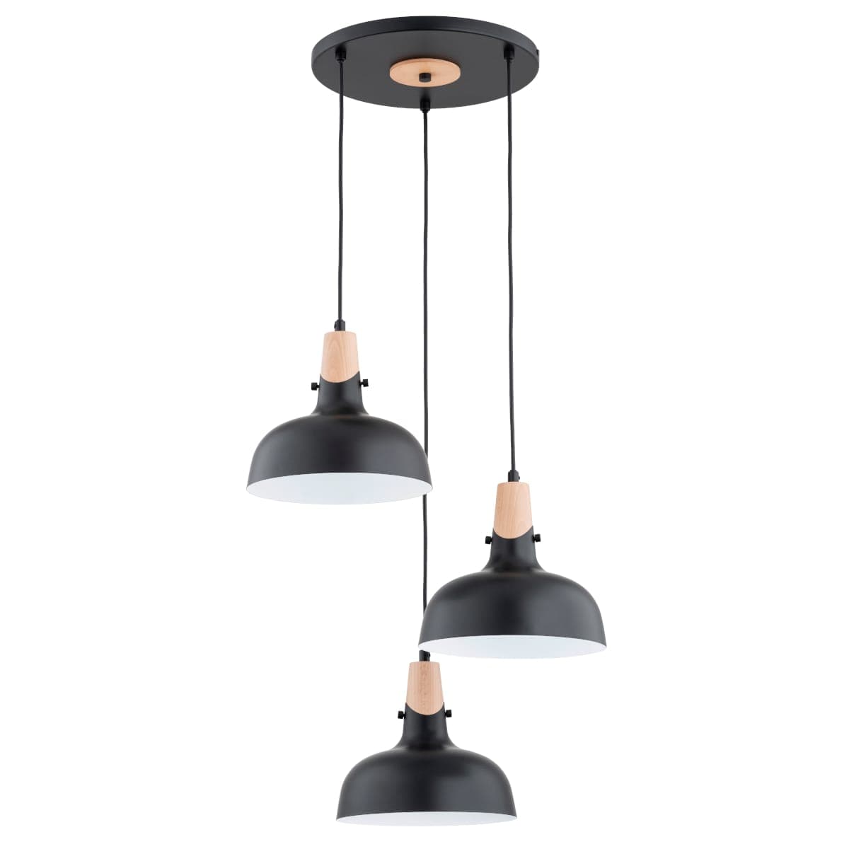 Lustra Pendul Alfa Solo Gem Neagra 3xE27
