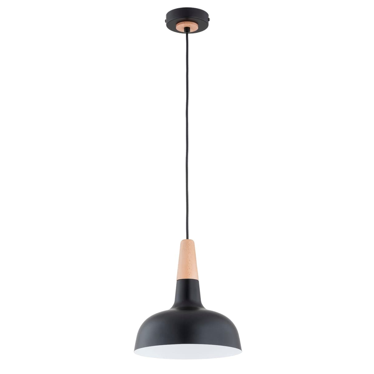 Lustra Pendul Alfa Rodos Neagra & Aurie 1xE27