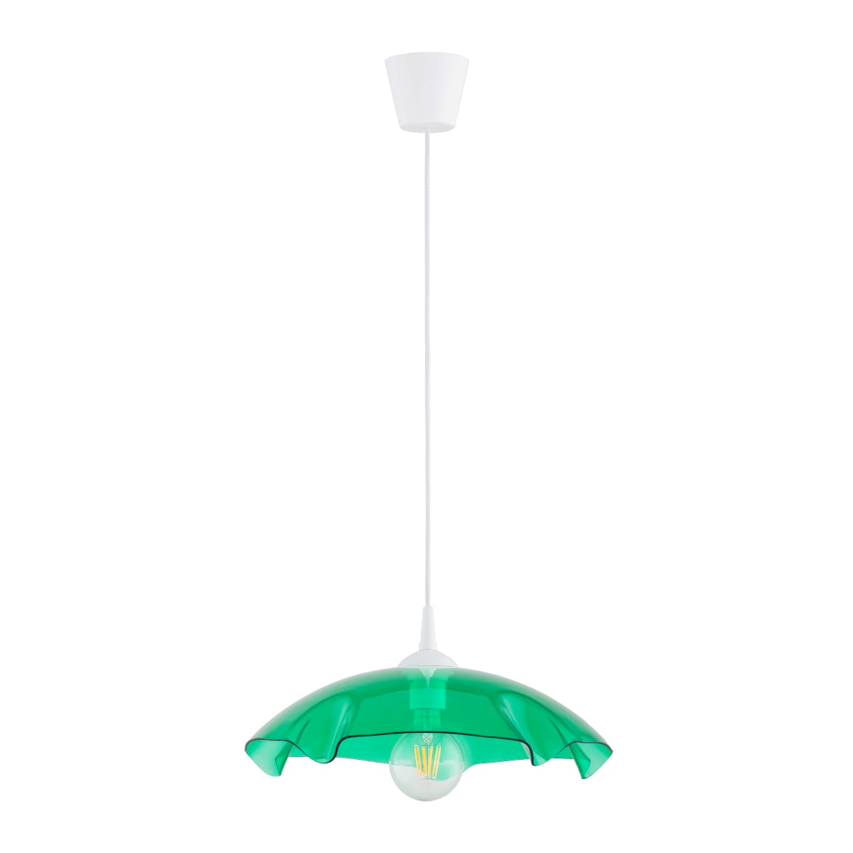 Lustra Pendul Alfa Lilia Green 1xE27