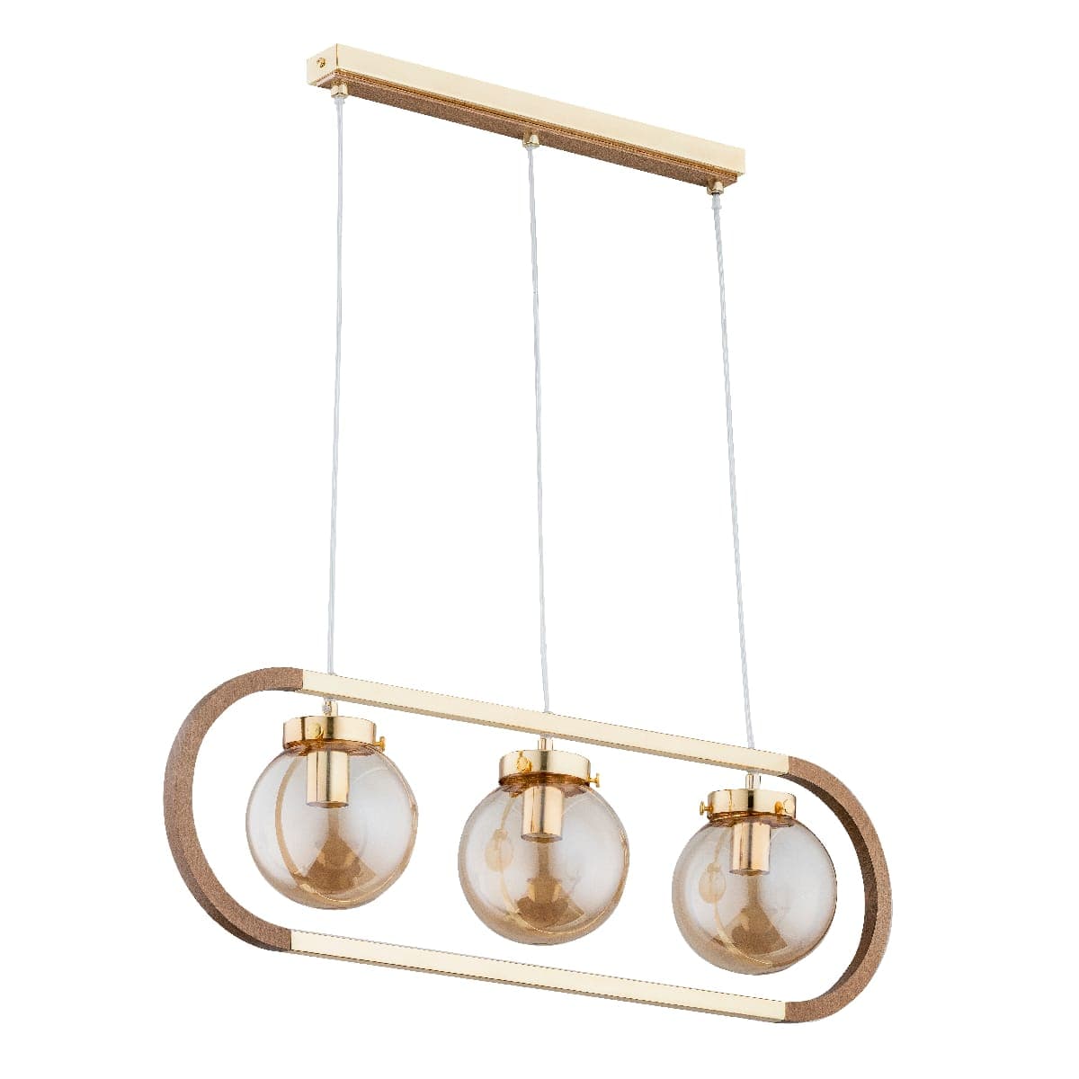 Lustra Pendul Alfa Rino Lemn 3xE14