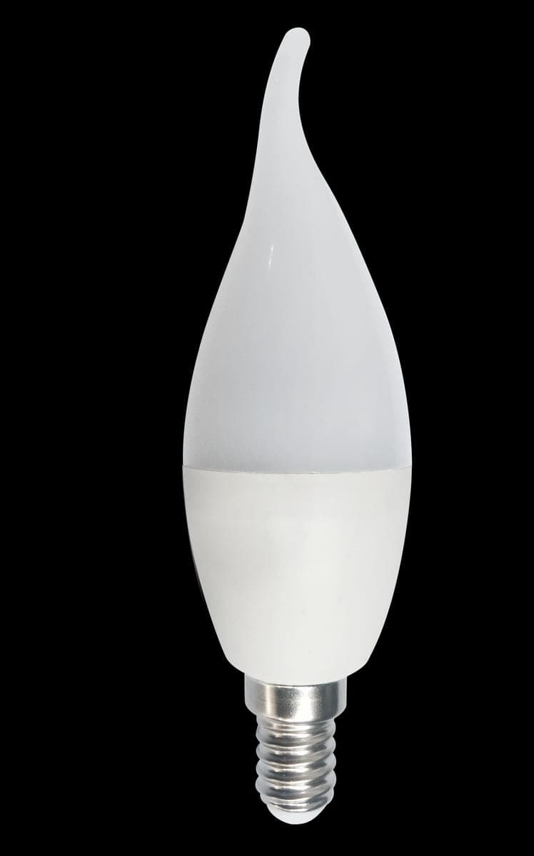 Bec Led Lumanare Flama E14, model C35, 7W= 60W, lumina calda