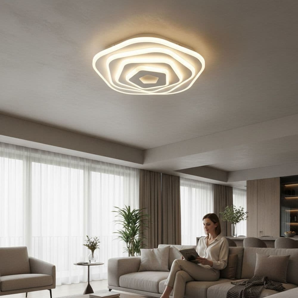 Plafoniera LED Surtur 57W, 240x240x60mm, 4200lm, 3000k/4000k/6500k