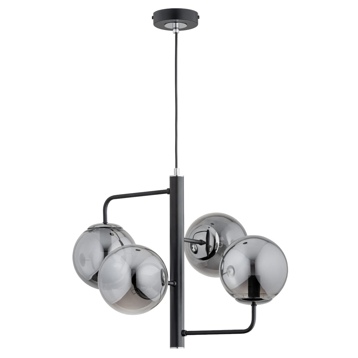 Lustra Pendul Alfa Lamur Neagra 4xE14