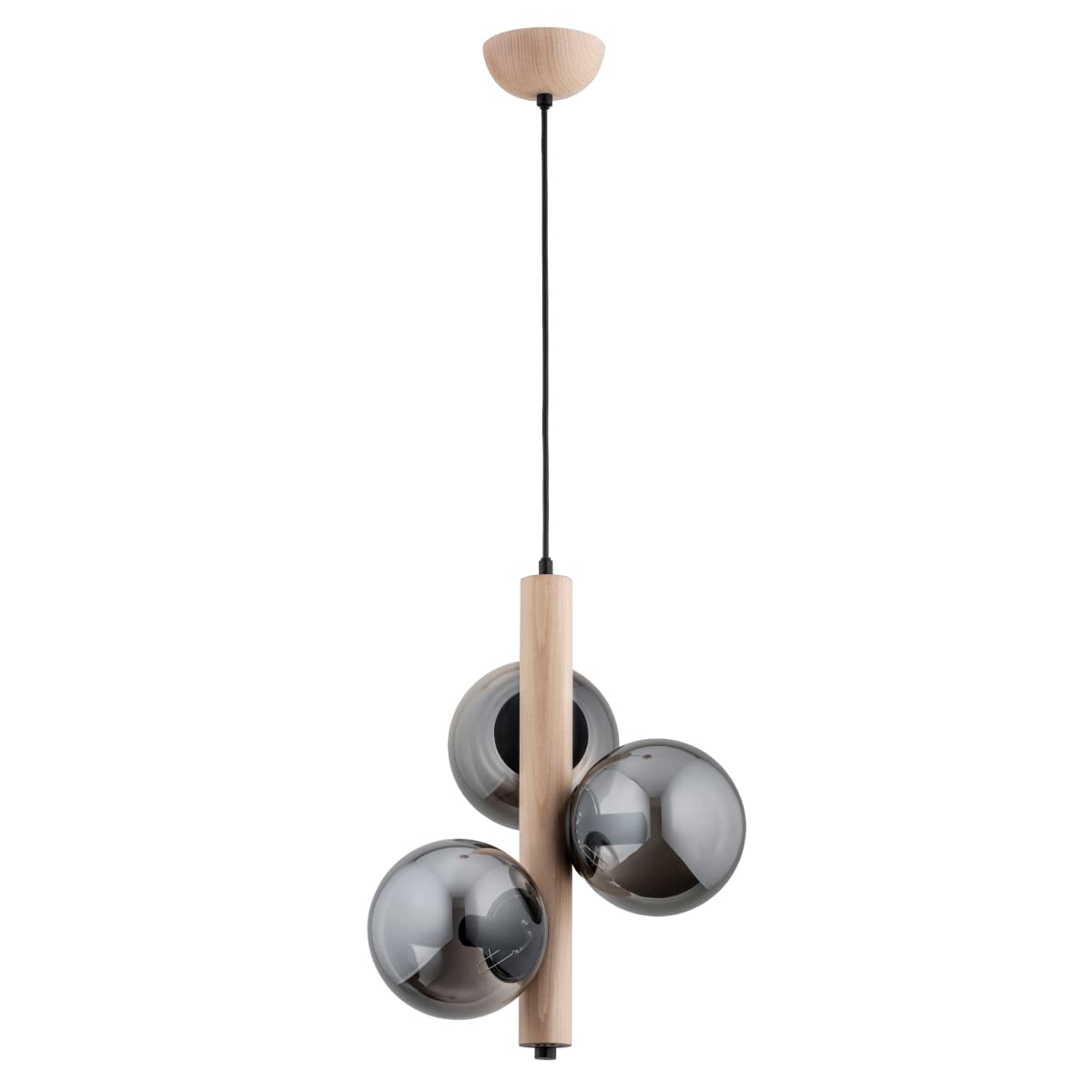 Lustra Pendul Alfa Kanet Lemn 3xE14