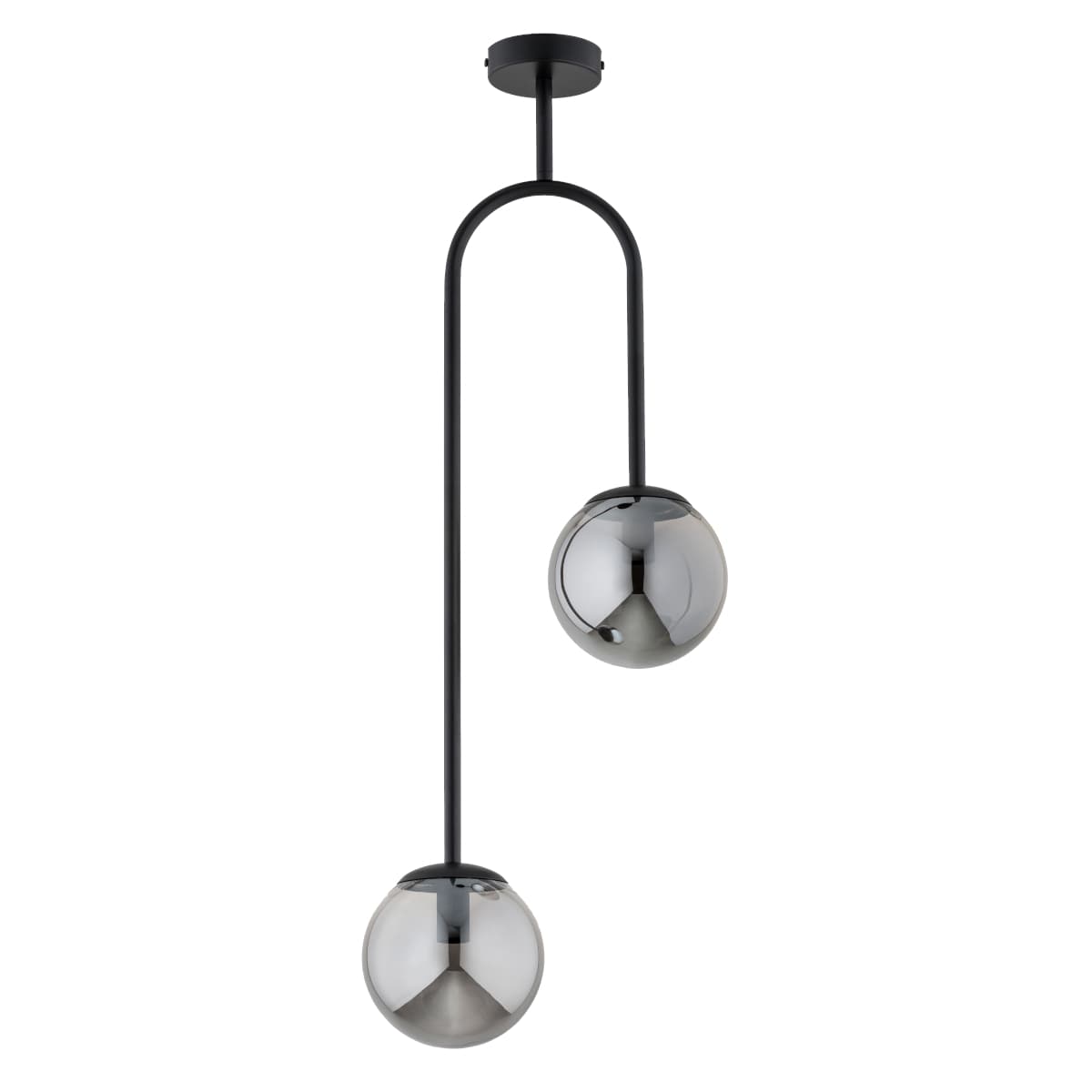 Lustra Alfa Vector M Neagra 2xE14