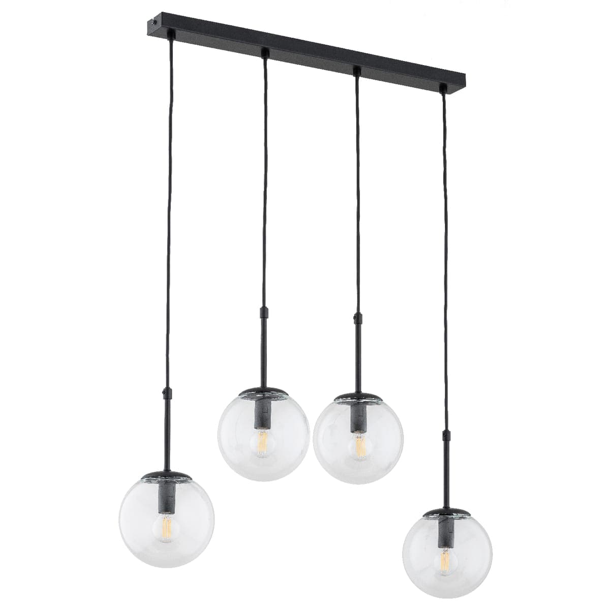 Lustra Pendul Alfa Sebia Neagra 4xE14