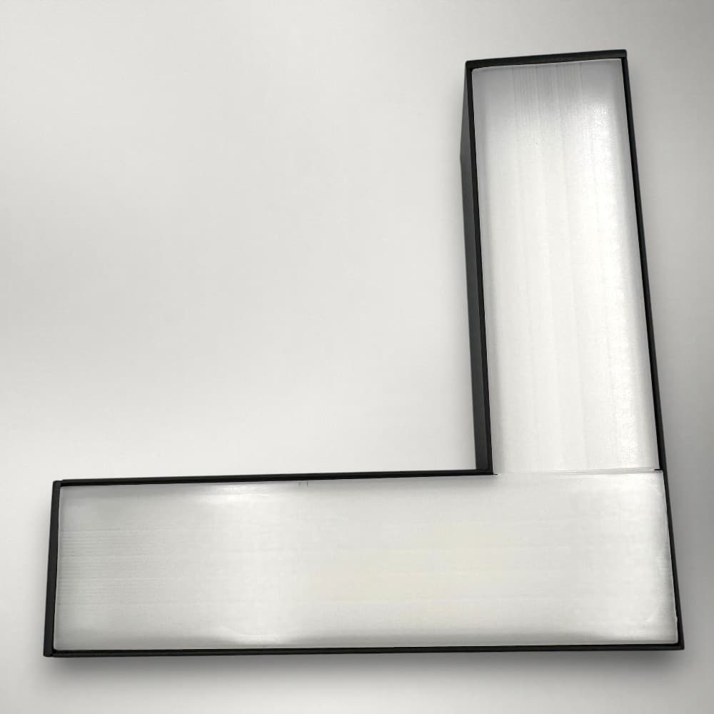 Corp LED liniar suspendat 90grade, interconectabil, 12W, 5000K, negru