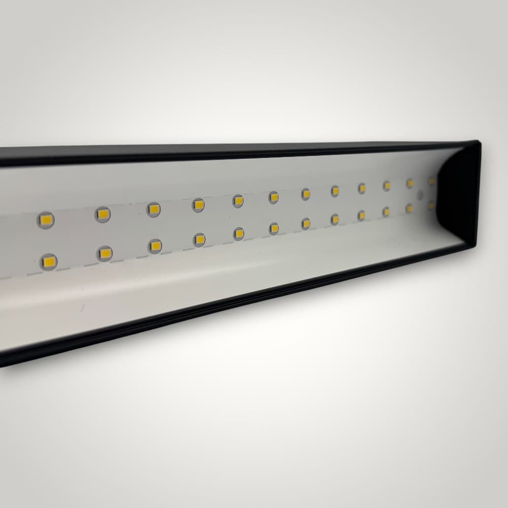 Corp LED liniar interconectabil, 20W, 5000K, negru