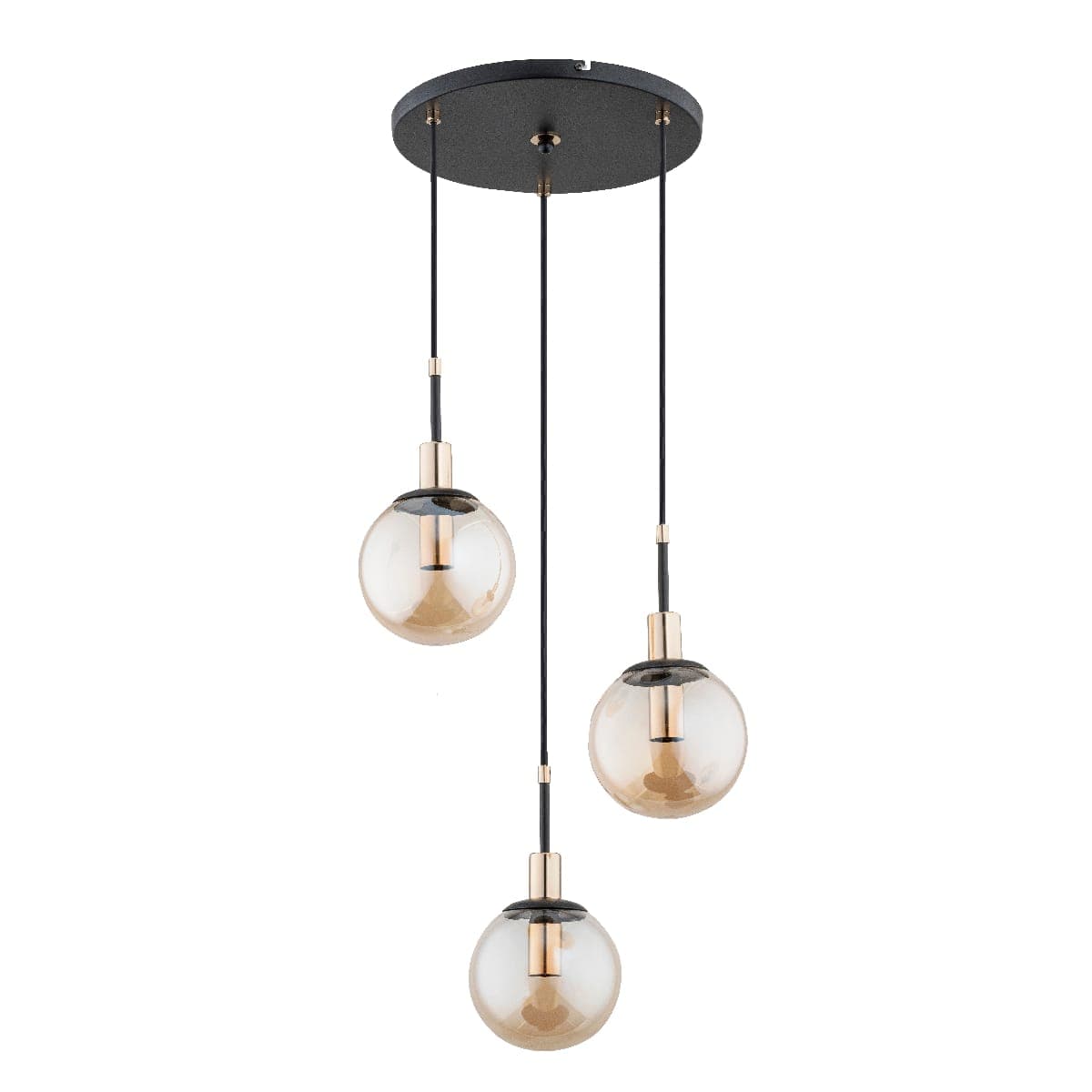Lustra Pendul Alfa Sebia Neagra 3xE14
