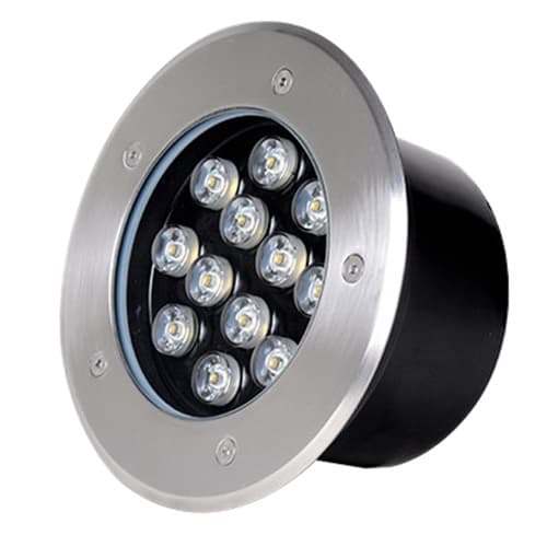 Spot LED pardoseala 12W=60W, Ø180mm, 6400K, lumina rece