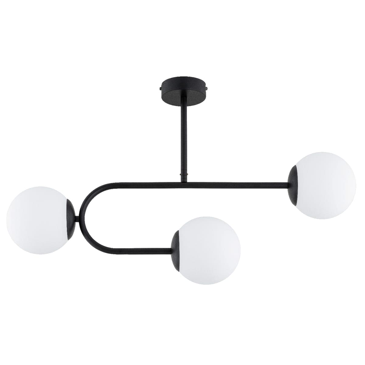 Lustra Alfa Stellar Neagra & Alba 3xE14