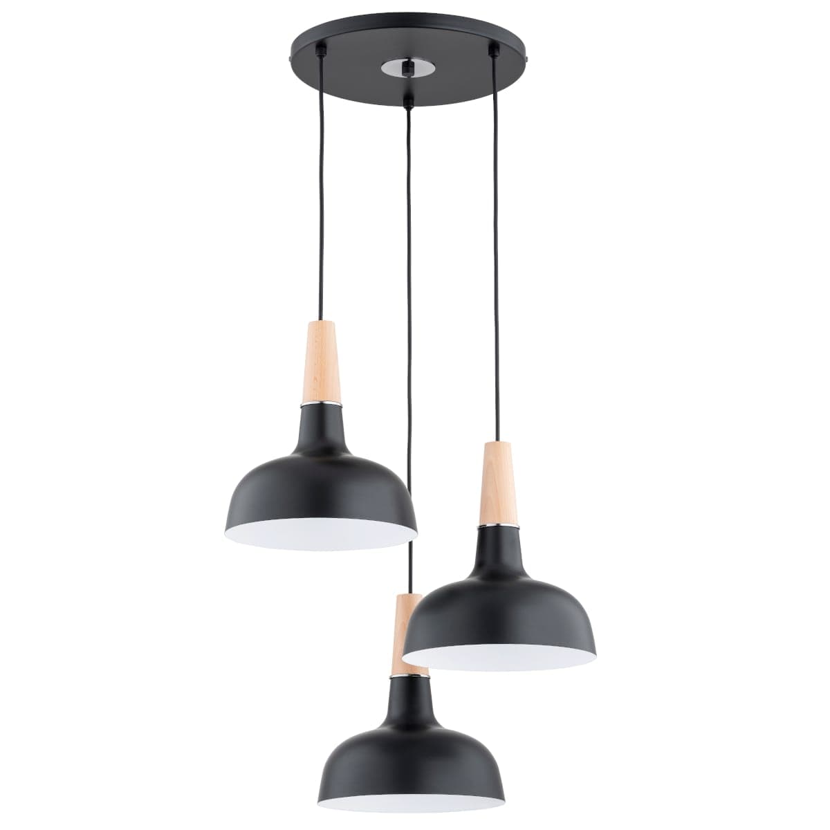 Lustra Pendul Alfa Goxa Neagra 3xE27