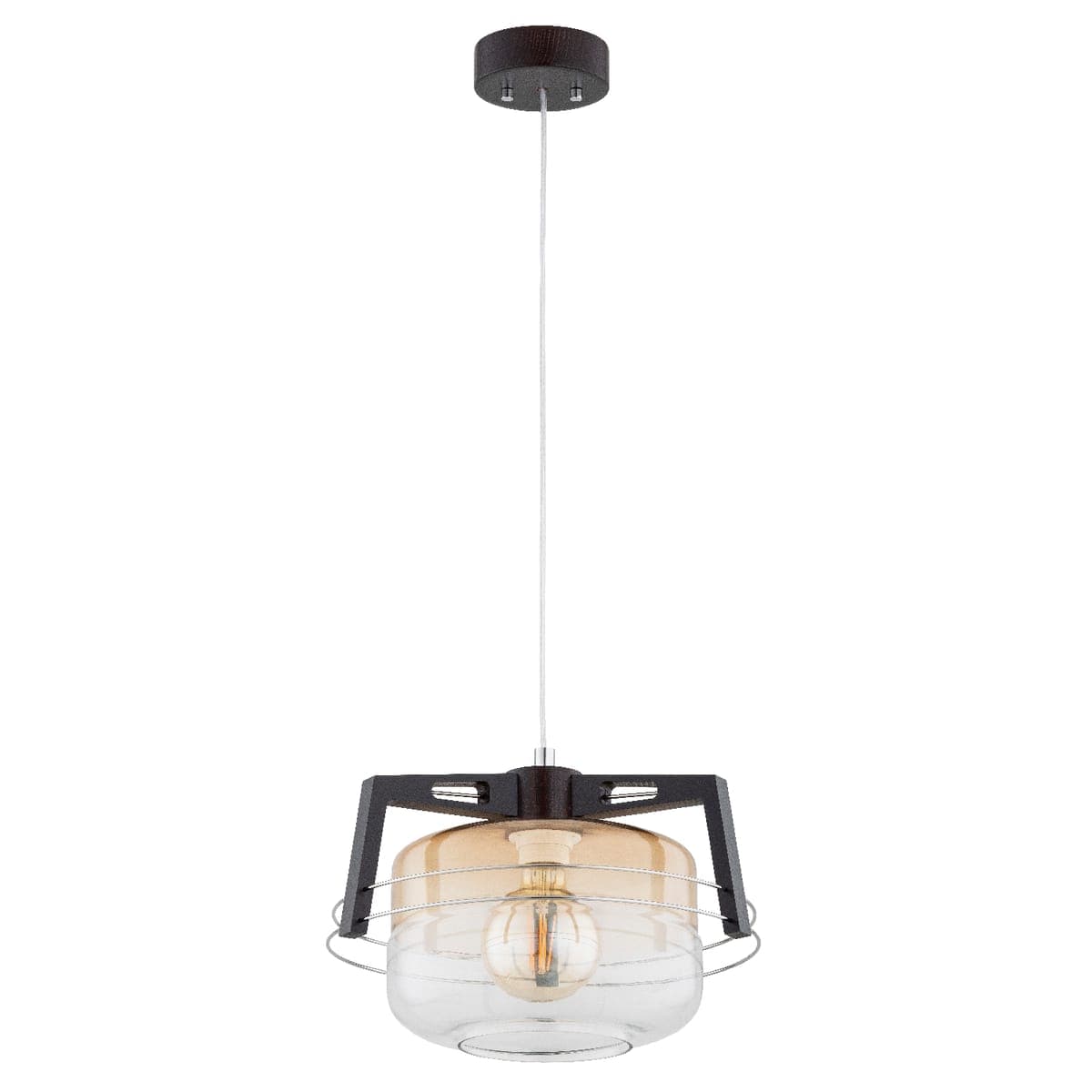 Lustra Pendul Alfa Iskar Wenge Lemn 1xE27