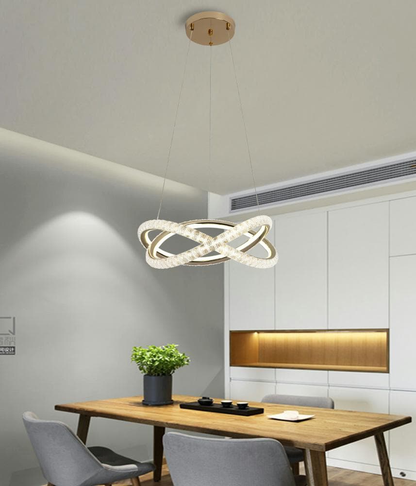 Lustra LED Suspendata pe Cablu 66W – 5800lm, 3 Temperaturi Reglabile, 45cm