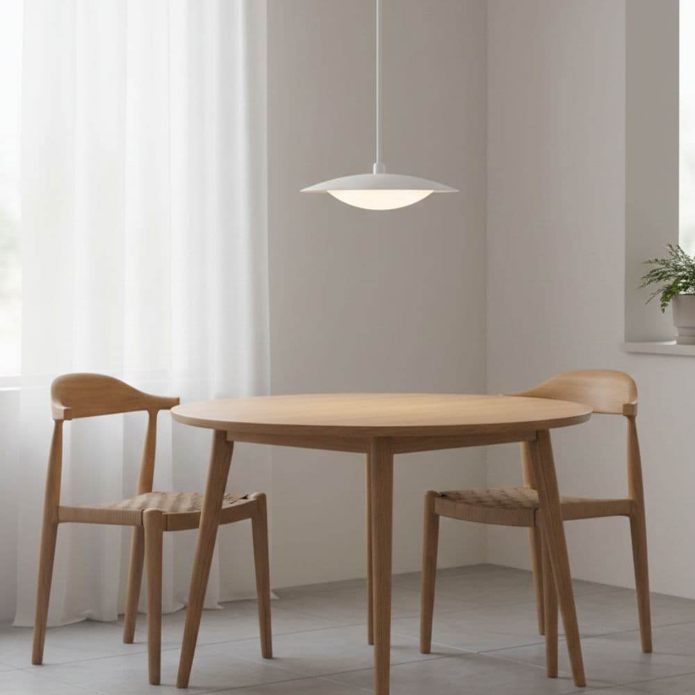 Lustra led alba 8W/750LM3000K-6500K