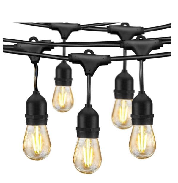 Ghirlanda luminoasa 20m cu pendule  interconectabil E27  IP65
