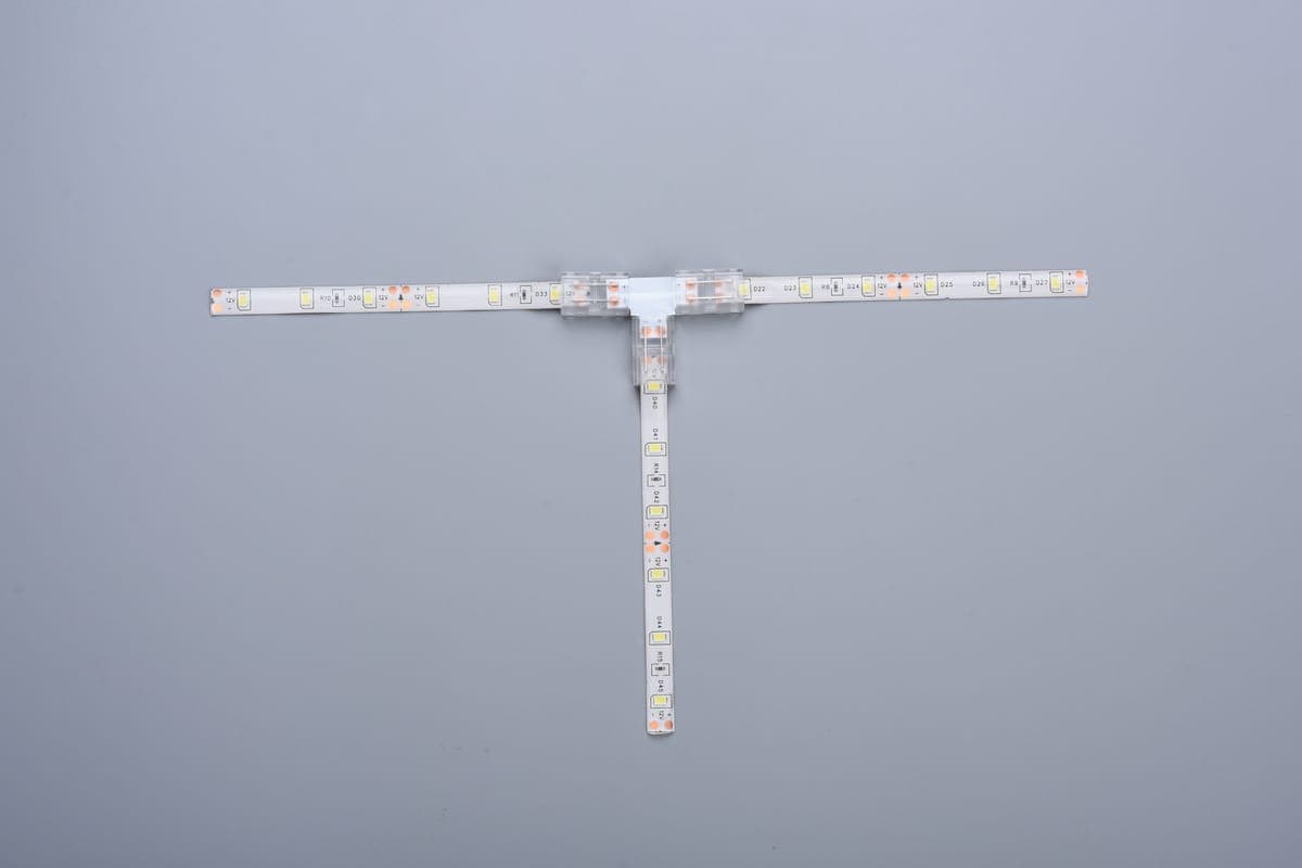 CONECTOR PRELUNGIRE "T" PT BANDA LED SMD IP65 12V/24V PCB 10MM PIN 7mm