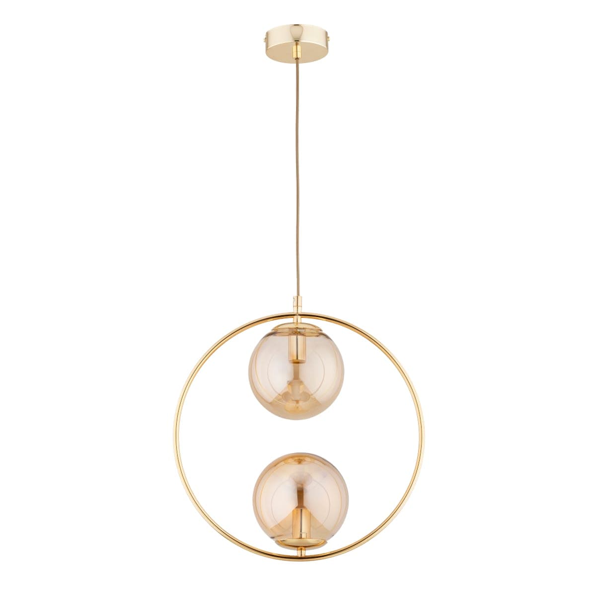 Lustra Pendul Alfa Adino 10 Aurie 2xE14