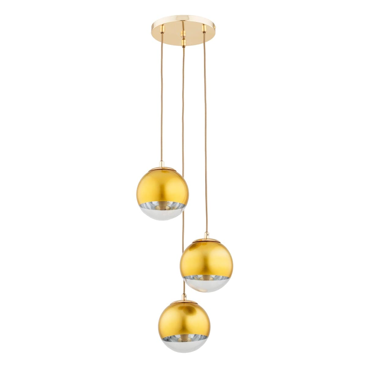 Lustra Pendul Alfa Leila Aurie 3xE14