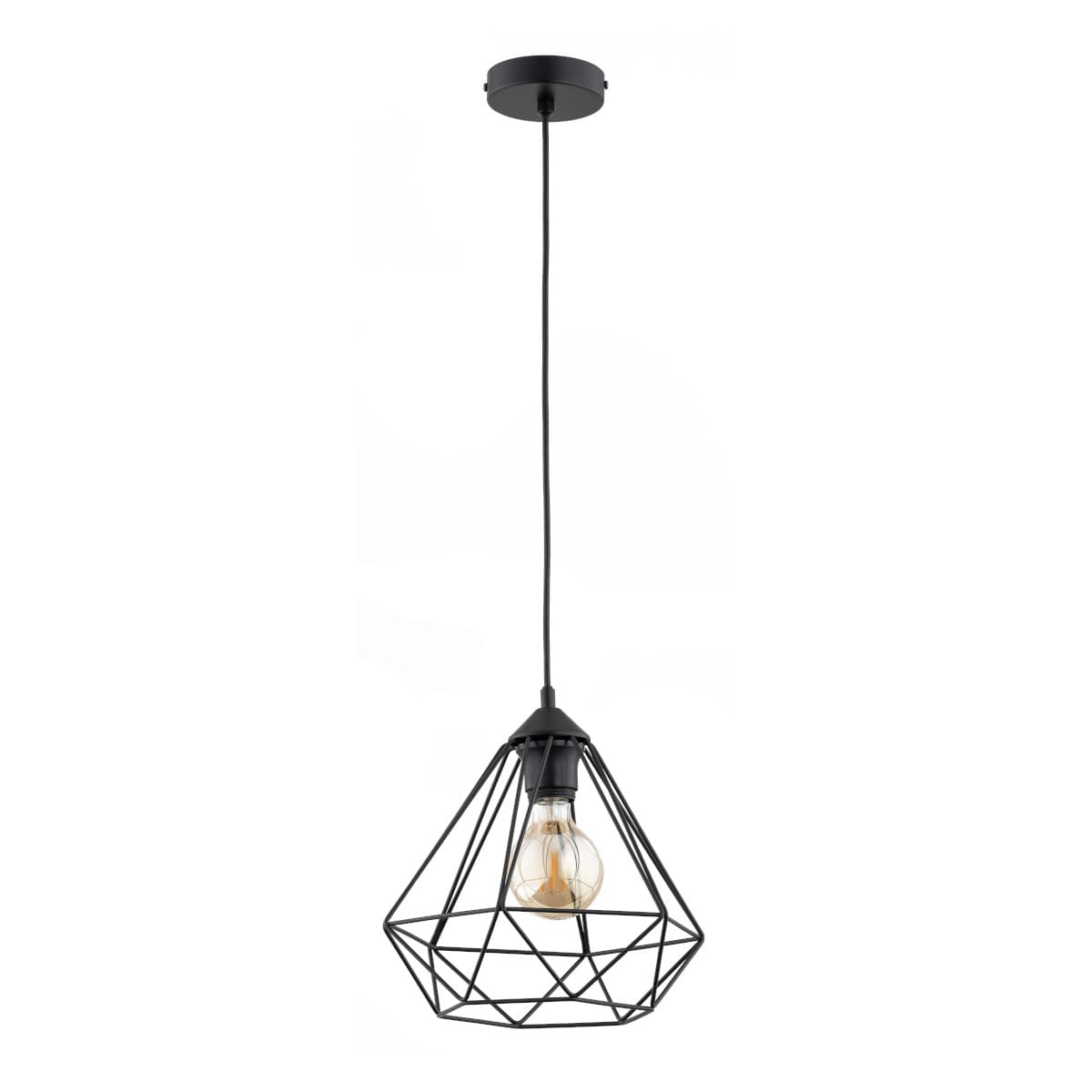 Lustra Pendul Alfa Kosmos Neagra 1xE27