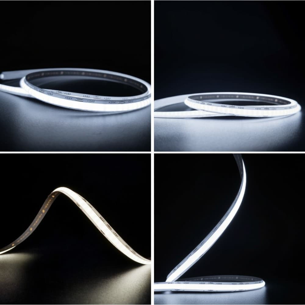 Banda LED lumina continua 10W/m LUMINA RECE 5m/Rola FCOB