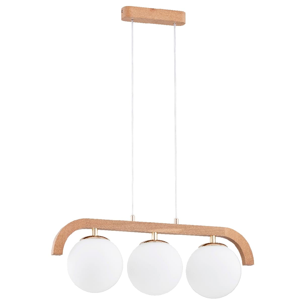 Lustra Pendul Alfa Kryza Lemn 3xE14