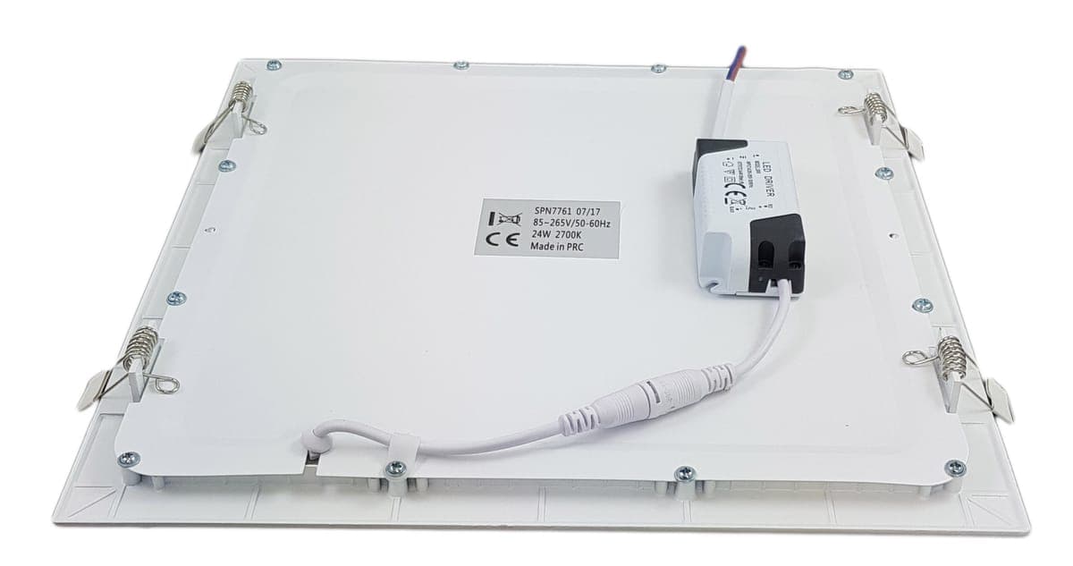 Spot Led Slim incastrat Patrat 300x300mm, 24W=200W, 6400K, lumina rece