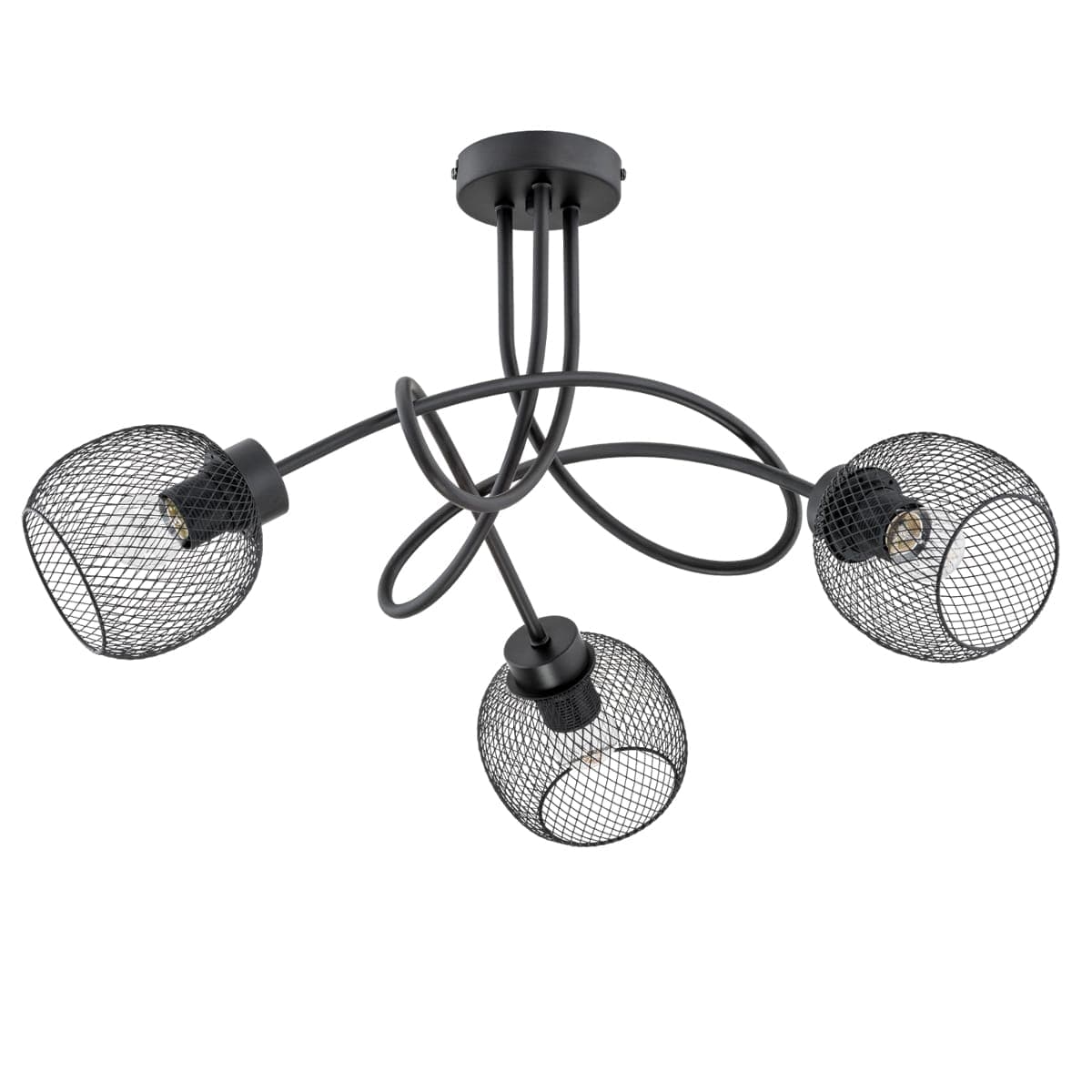 Lustra Alfa Praxide Neagra 3xE27