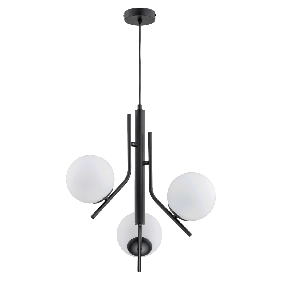 Lustra Pendul Alfa Estel Neagra & Alba 3xE14