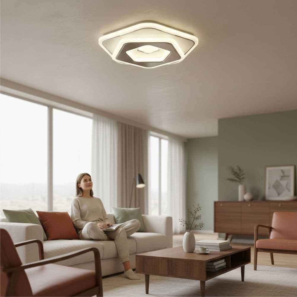 Plafoniera LED Euporie 45W, 240x55mm, 2900lm, 3000k/4000k/6500k