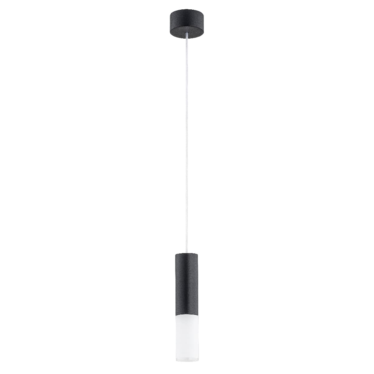 Lustra Pendul Alfa Eliot Neagra & Alba 1xE14