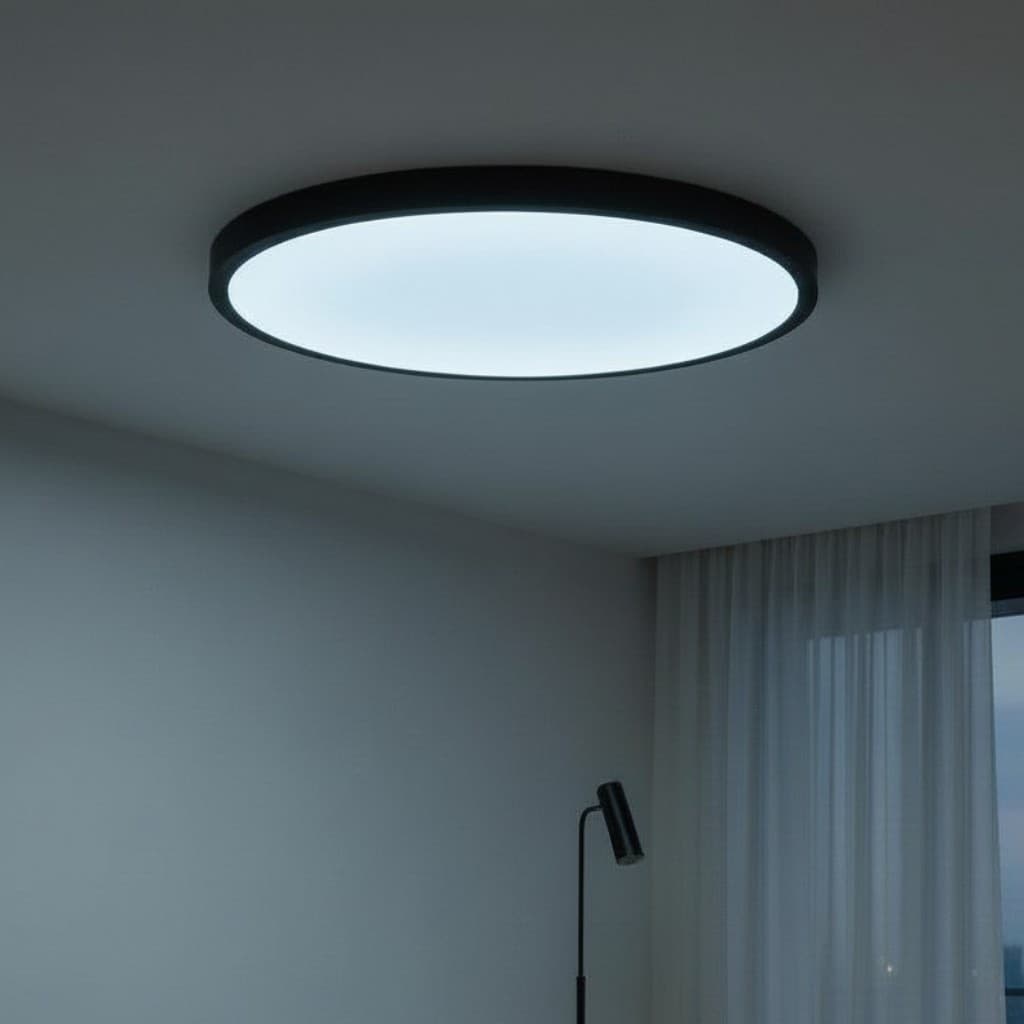 Plafoniera LED Versa IP40 Rama Neagra, 32W, 400x25mm, 3000-6500K