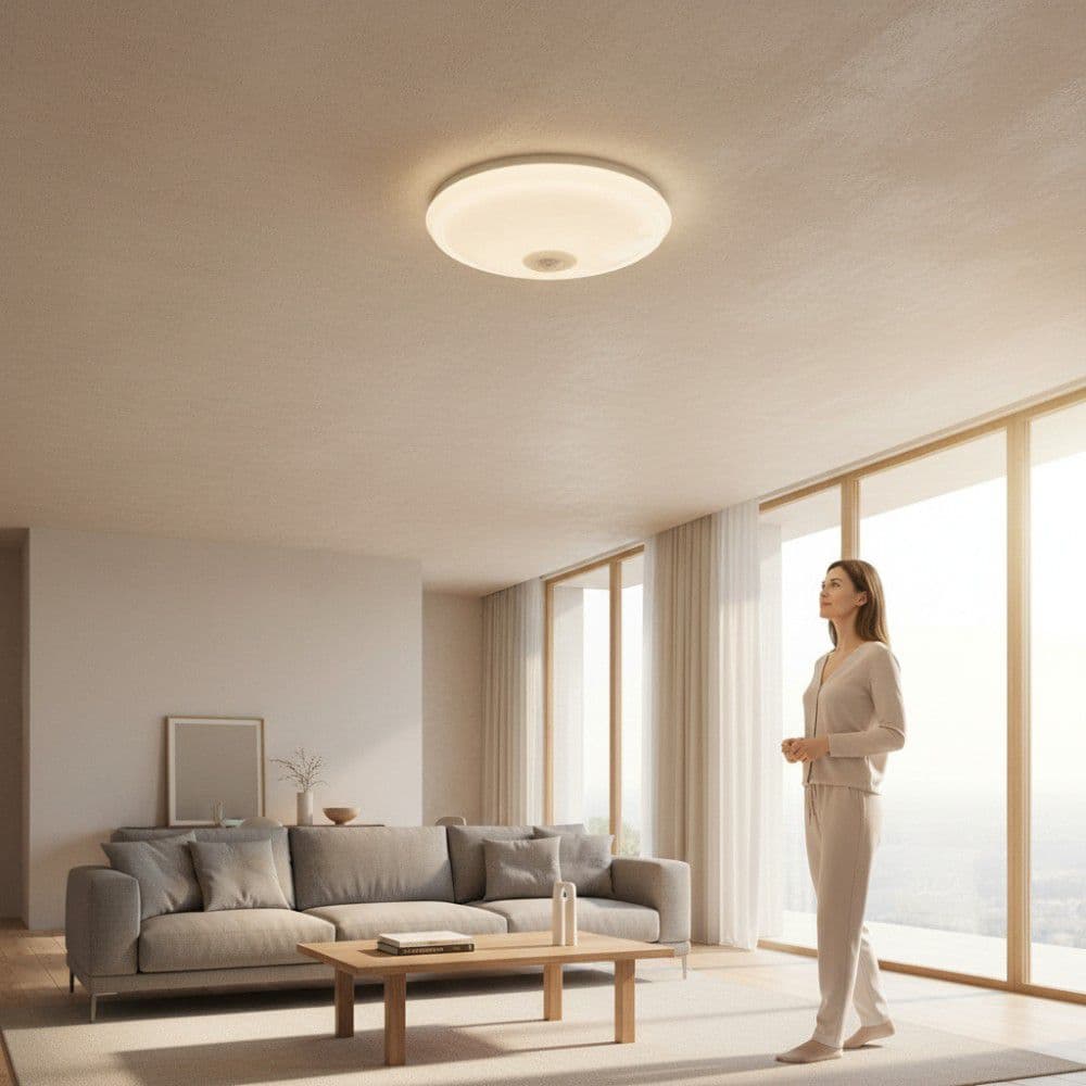 Plafoniera Led cu Senzor de Miscare  12W=75W reglabil, Ø270, 4000K, lumina neutra